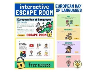 European Day of Languages Escape Room. Assembly. Tutor activity. Form
