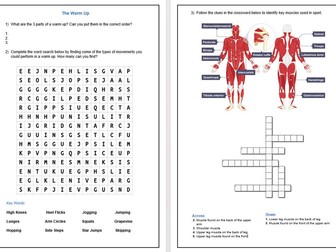 PE Non Participant Worksheets