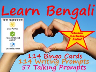 Bengali Read, Write And Play Cards + 31 Fun Teaching Activities For These Cards