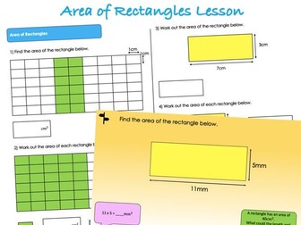 Year 5 Perimeter and Area - Area of Rectangles Lesson