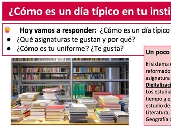 GCSE Spanish 3.1G – ¿Cómo es un día típico en tu instituto? (AQA Theme 1)