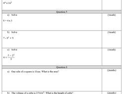 Indices, powers and roots - worksheets | Teaching Resources