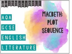 Macbeth: Plot Sequence/ Sort Activity