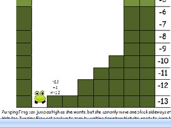 YEAR 4 Homework Sheet - Negative number game