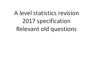 statistics revision - edexcel