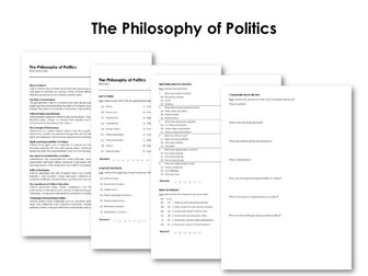 The Philosophy of Politics