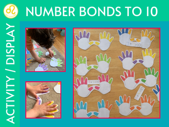 Number Bonds to 10 Matching Activity or Display