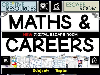 Maths and Careers Escape Room STEM