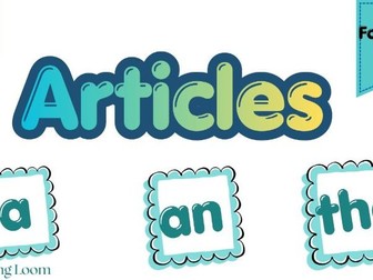 Year 1–3 English Demo Teaching Pack | Articles (A, An & The) | PPT, Lesson Plan & Worksheets