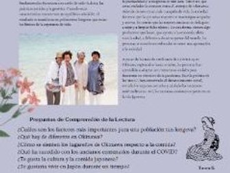 Spanish Reading Activity + Reading Comprehension