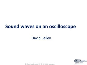 Sound waves on an oscilloscope - with sound