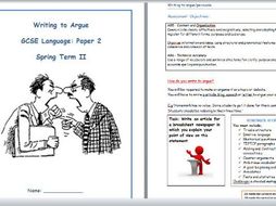 GCSE AQA Language Paper 2 - Question 5 Revision | Teaching Resources