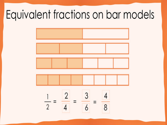 Key Learning Y3 Equivalent fractions on bar models (WRM)