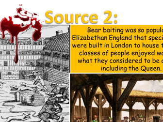Edexcel Early Elizabethan England 1558-88  9-1 Leisure and entertainment Learning trail