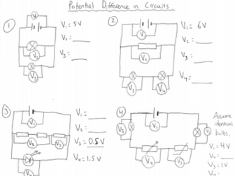 Potential Difference in Series and Parallel