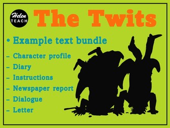 The Twits Example Texts BUNDLE