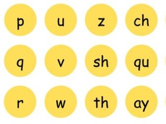 Read Write Inc flowers sound matching activity