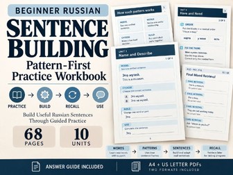 Russian Sentence Building Practice