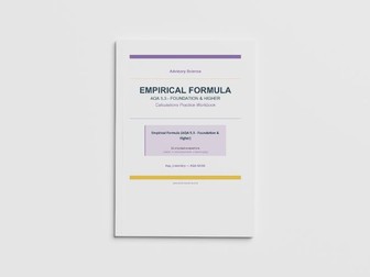 Empirical Formula Calculations - AQA GCSE Chemistry Practice Book