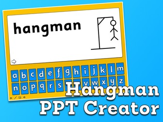 Hangman - Create your own for PowerPoint