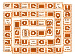 Phonics Short Vowel Sounds Text Board Game