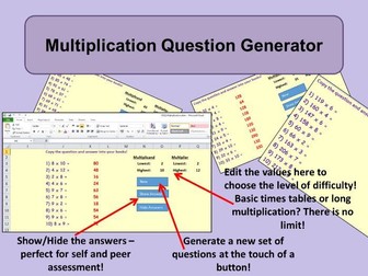 Multiplication Generator