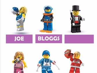 New term editable Lego Minifigure Coat Peg labels