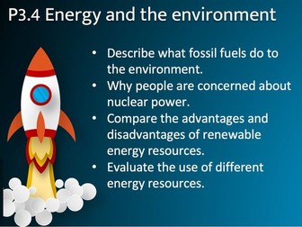 P3.4 Energy and the environment