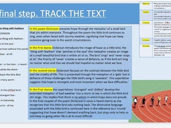 Unseen poetry lessons