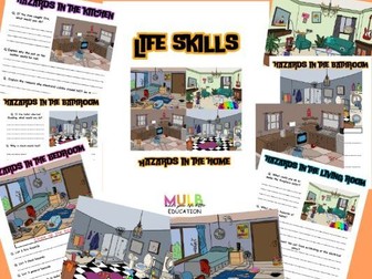 Life skills: Hazards in the home WORKSHEETS