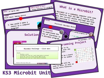 Microbit Unit of Work