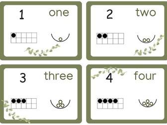 Maths Natural counting line to 20