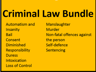 Criminal Law Bundle