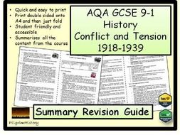 Conflict and Tension Revision Guide Summary AQA GCSE 9-1