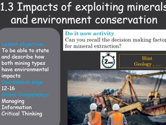 Impacts of Mining - Rocks and Minerals - Cambridge Environmental Management