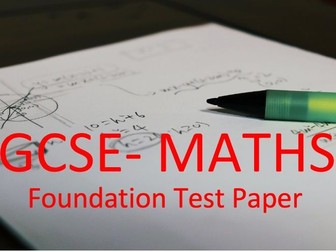GCSE Maths Foundation- Test