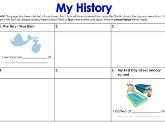 My History - Timeline Storyboard