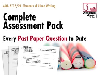 Complete Assessment Pack | 'Brighton Rock' for AQA 7717/2A (from 2015)