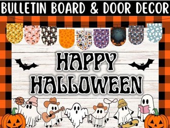 Spooktacular Halloween: Bulletin Board and Door Decor Craft Kit for a Classroom