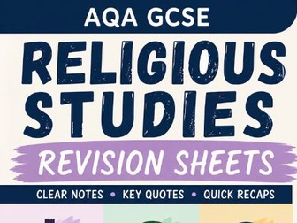 GCSE AQA RE Islam Practice Revision Sheet (Complete Unit)
