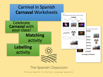 Carnival in Spain Carnaval Worksheets