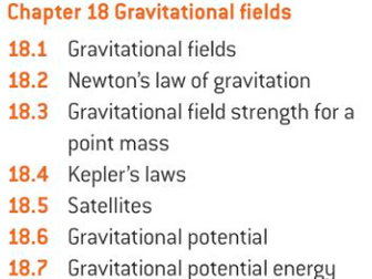 OCR A level Physics: Gravitational Fields