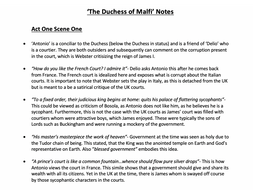 'The Duchess of Malfi'-Revision Bundle | Teaching Resources