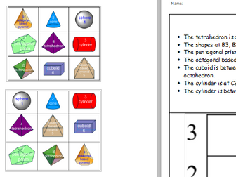 2D 3D shape bundle for KS2. Activities and interactive (notebook) files.
