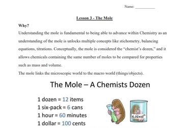 AQA GCSE Chemistry - The Mole