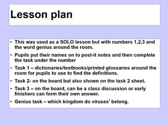 Classification lesson (SOLO style)