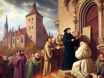 Reformation - ppt overview, worksheet, E.A.L. resource