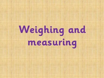 Measuring and weighing challenges