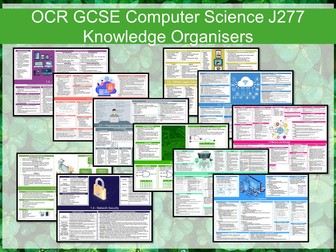 OCR GCSE Computer Science (9 - 1) J277 Revision Mats / Knowledge Organisers
