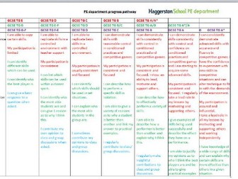 Progress pathway level descriptors